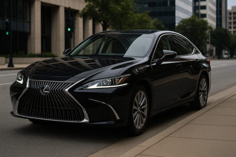black lexus sedan